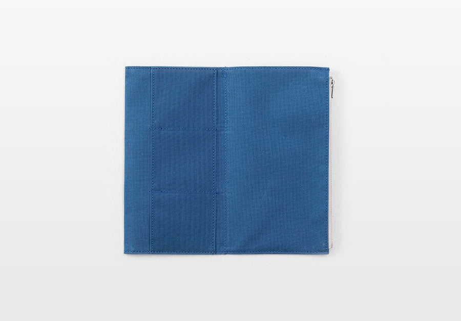 TRAVELER'S FACTORY - Paper Cloth Zipper Regular size - Blue