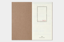 Load image into Gallery viewer, TRAVELER&#39;S COMPANY - Traveler&#39;s Notebook Regular - 2025 weekly vertical diary