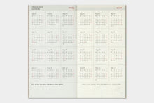 Load image into Gallery viewer, TRAVELER&#39;S COMPANY - Traveler&#39;s Notebook Regular - 2025 weekly vertical diary