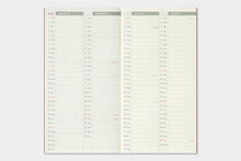 Load image into Gallery viewer, TRAVELER&#39;S COMPANY - Traveler&#39;s Notebook Regular - 2025 weekly vertical diary