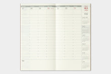 Load image into Gallery viewer, TRAVELER&#39;S COMPANY - Traveler&#39;s Notebook Regular - 2025 weekly vertical diary