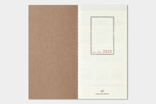 Load image into Gallery viewer, TRAVELER&#39;S COMPANY - Traveler&#39;s Notebook Regular - 2025 weekly vertical diary