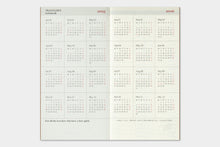 Load image into Gallery viewer, TRAVELER&#39;S COMPANY - Traveler&#39;s Notebook Regular - 2025 weekly vertical diary