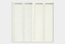 Load image into Gallery viewer, TRAVELER&#39;S COMPANY - Traveler&#39;s Notebook Regular - 2025 weekly vertical diary
