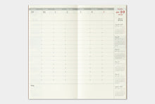 Load image into Gallery viewer, TRAVELER&#39;S COMPANY - Traveler&#39;s Notebook Regular - 2025 weekly vertical diary
