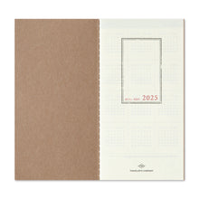 Load image into Gallery viewer, TRAVELER&#39;S COMPANY - Traveler&#39;s Notebook Regular - 2025 weekly + memo diary - 2nd Half