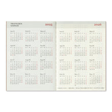 Load image into Gallery viewer, TRAVELER&#39;S COMPANY - Traveler&#39;s Notebook Passport - 2025 weekly diary - 2nd Half