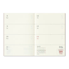 Load image into Gallery viewer, TRAVELER&#39;S COMPANY - Traveler&#39;s Notebook Passport - 2025 weekly diary - 2nd Half