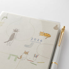 Laden Sie das Bild in den Galerie-Viewer, MIDORI - Taschenkalender 2026 - B6 Katze