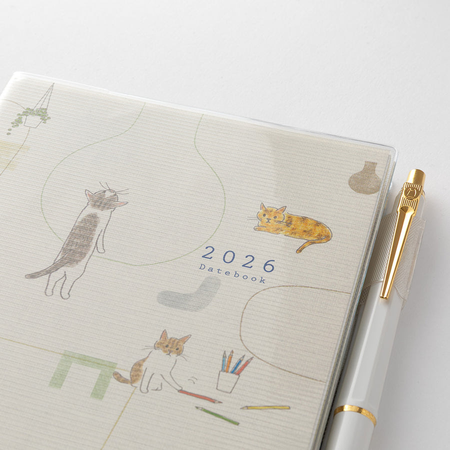 MIDORI - Taschenkalender 2026 - B6 Katze