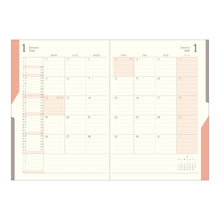 Laden Sie das Bild in den Galerie-Viewer, MIDORI - Double Schedule 2026 - B6 Beige