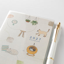 Laden Sie das Bild in den Galerie-Viewer, MIDORI - Taschenkalender 2027 - B6 Slim Katze