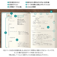 Load image into Gallery viewer, MIDORI - Diary Hibino 2027 - A6 - Blue Green