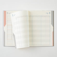 Load image into Gallery viewer, MIDORI - Double Schedule Progress 2027 - B6 - Gray