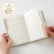Load image into Gallery viewer, MIDORI - Double Schedule Progress 2027 - B6 - Gray