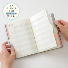 Load image into Gallery viewer, MIDORI - Double Schedule Progress 2027 - B6 - Gray