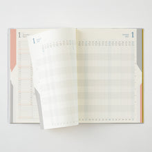 Load image into Gallery viewer, MIDORI - Double Schedule Progress 2027 - B6 - Ochre