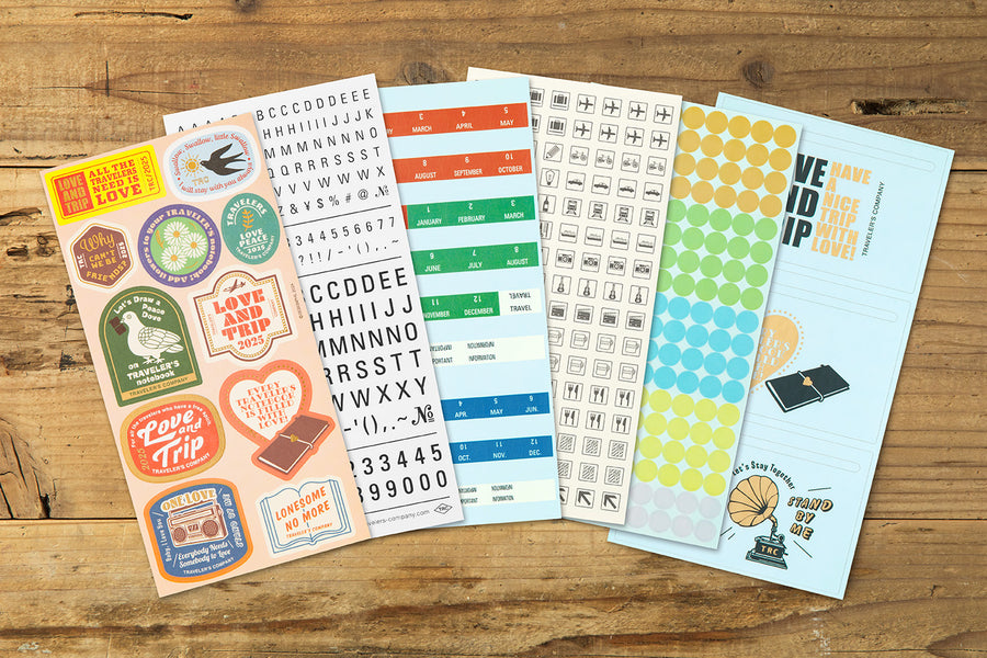 TRAVELER'S COMPANY - Traveler's Notebook - 2025 Customized Sticker Set