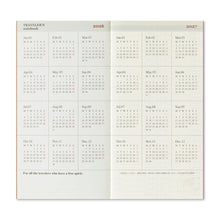 Load image into Gallery viewer, TRAVELER'S COMPANY - Traveler's Notebook Regular - 2026 weekly vertical diary - 2nd Half