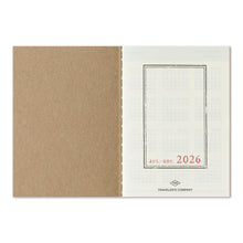Laden Sie das Bild in den Galerie-Viewer, TRAVELER'S COMPANY - Traveler's Notebook Passport - 2026 Wochenplaner - 2. Hälfte