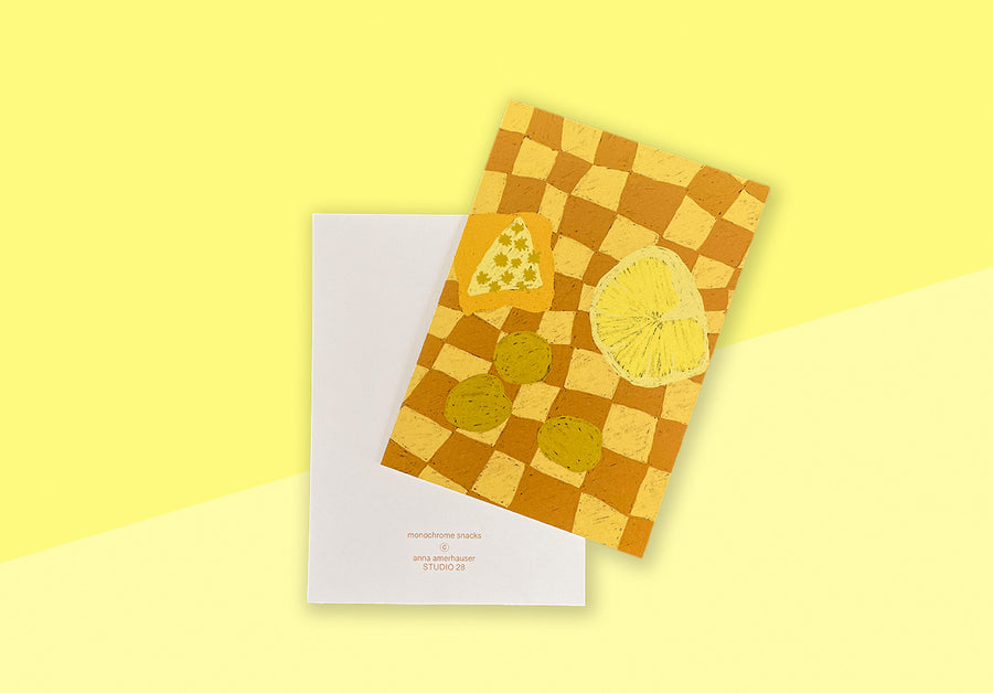 STUDIO 28 - Postkarte - monochrome snacks