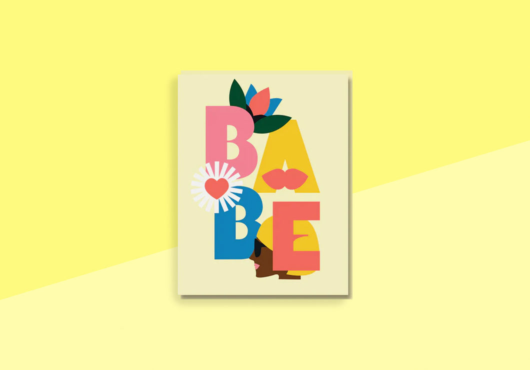 BUREAU ALICE - Grußkarte - Blumen Babe
