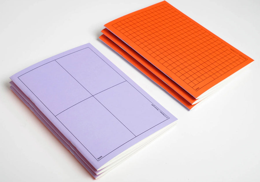 JULIE JOLIAT - Booq Notizbuch - Lila/Orange 