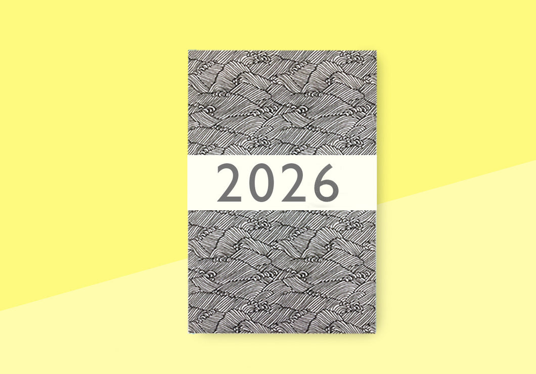 CARTA PURA - Calendar 2026 - Chiyogami large - Wellenspiel