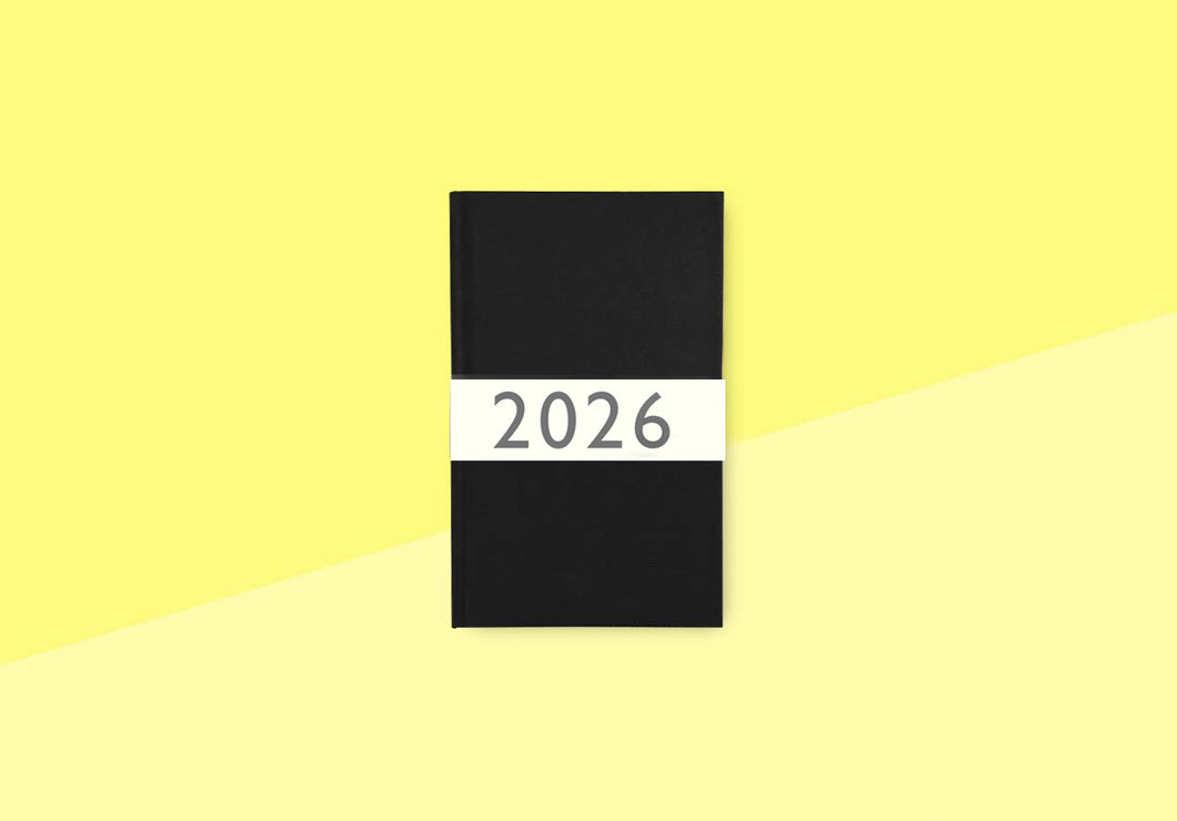 CARTA PURA - Calendar 2026 - Tsumugi small - Black