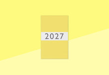 Load image into Gallery viewer, CARTA PURA - Calendar 2027 - Tsumugi Small - Yellow