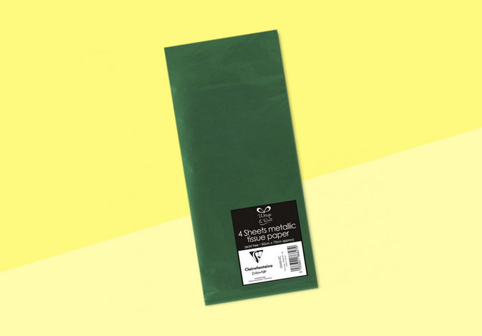 CLAIREFONTAINE - Silk Paper - Dark Green