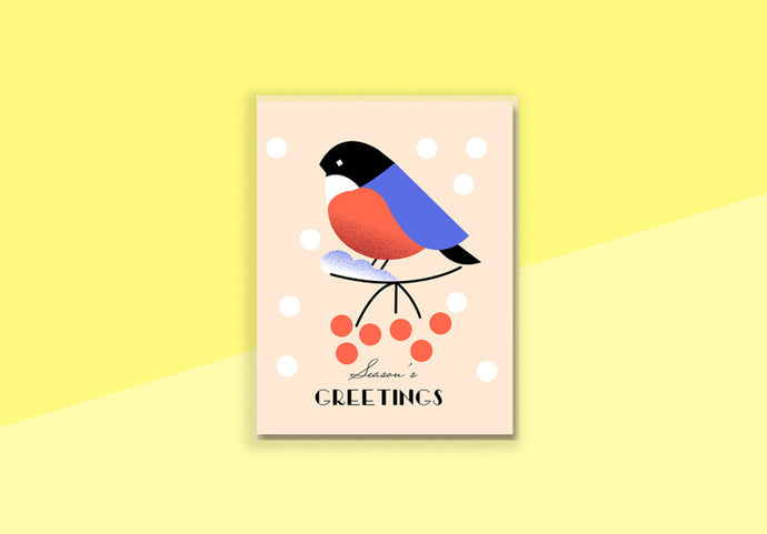DARLING CLEMENTINE - Greeting Card - Season's Greetings Bird