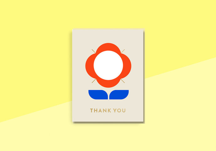 DARLING CLEMENTINE - Greeting Card - Thank You flower