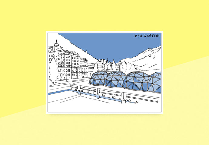 DELPHINE LÉGER - Postkarte - Bad Gastein blau