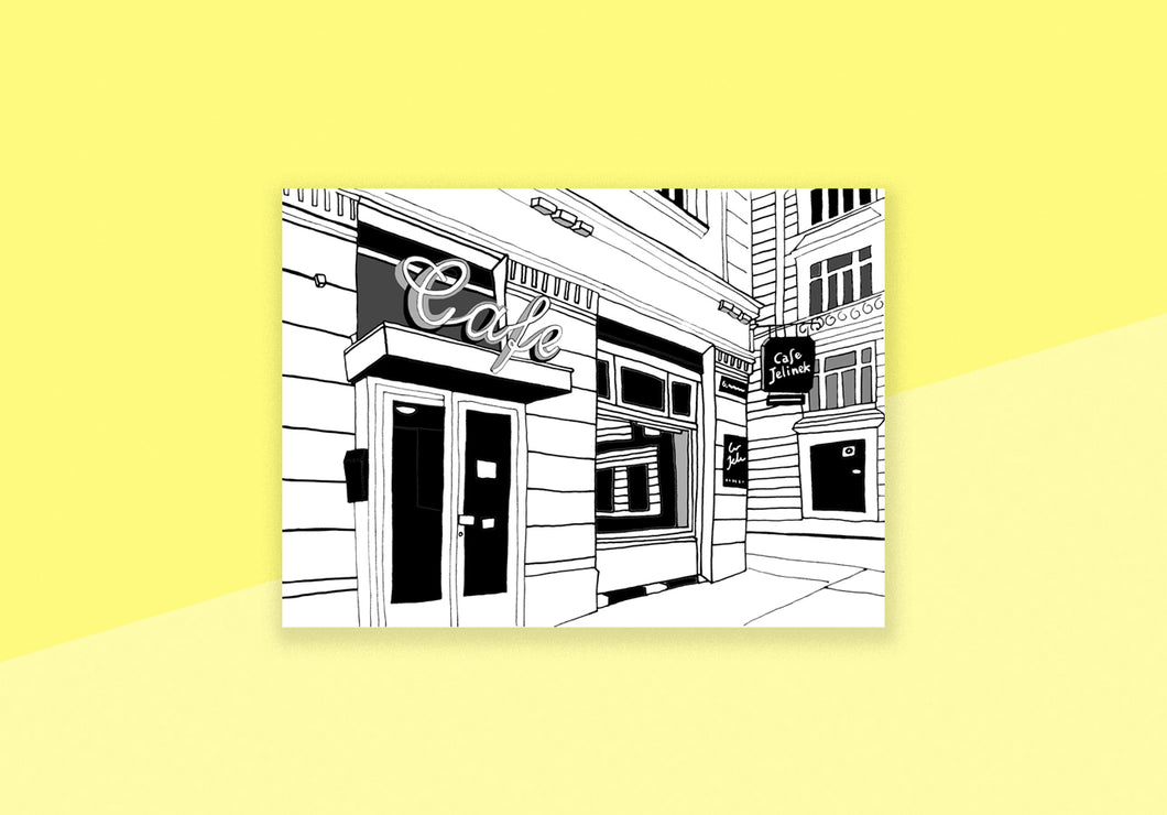DELPHINE LÉGER - Postcard - Cafe Jelinek