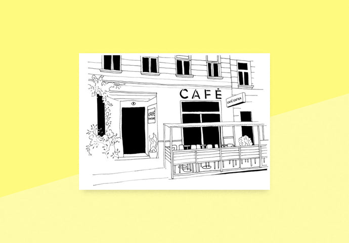 DELPHINE LÉGER - Postkarte - Cafe Kafka