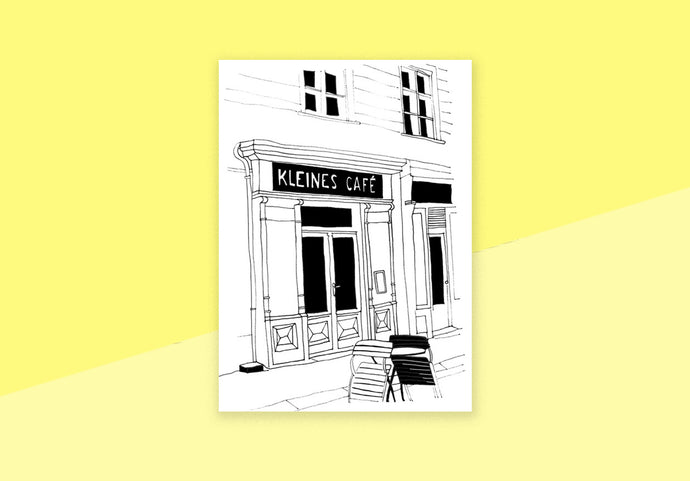 DELPHINE LÉGER - Postkarte - Kleines Cafe