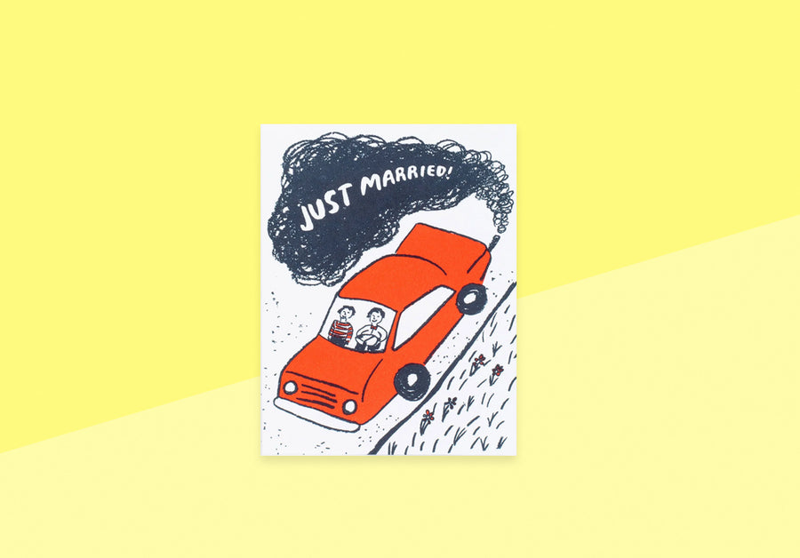 EGG PRESS - Greeting Card - Married Joyride