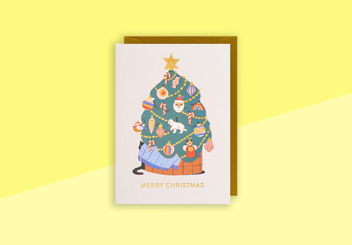 ELENA COMTE - Grußkarte - Merry Christmas