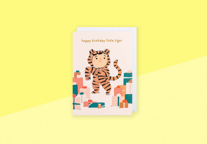 ELENA COMTE  - Greeting card - Happy Birthday Little Tiger