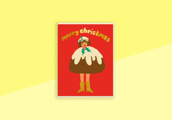 EMMA COOTER - Greeting card - Pudding Boots