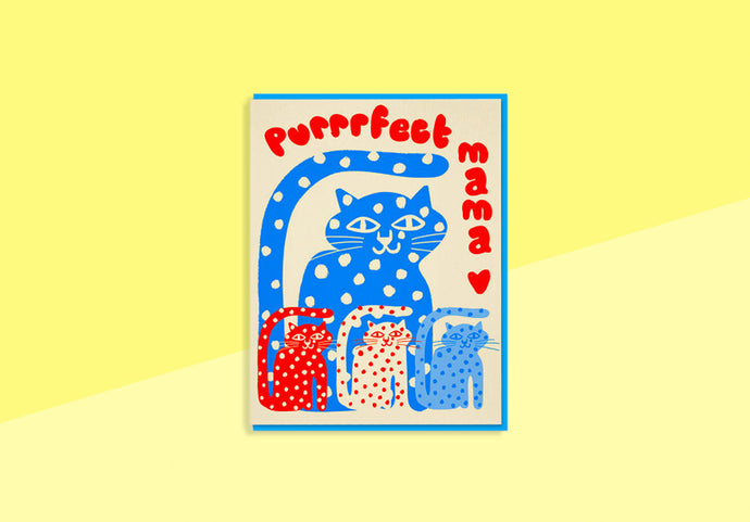 EMMA COOTER - Greeting card - Purrrfect Mama