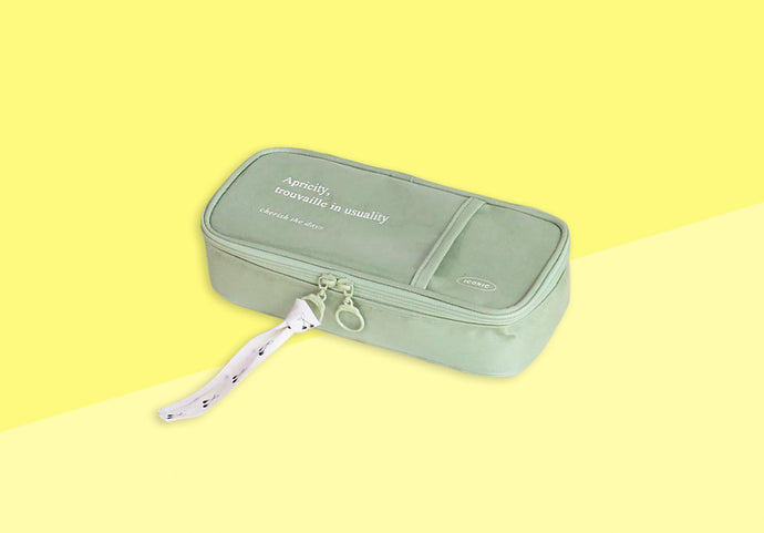 ICONIC - Cottony Grand Pen Pouch Cotton - Green Tea
