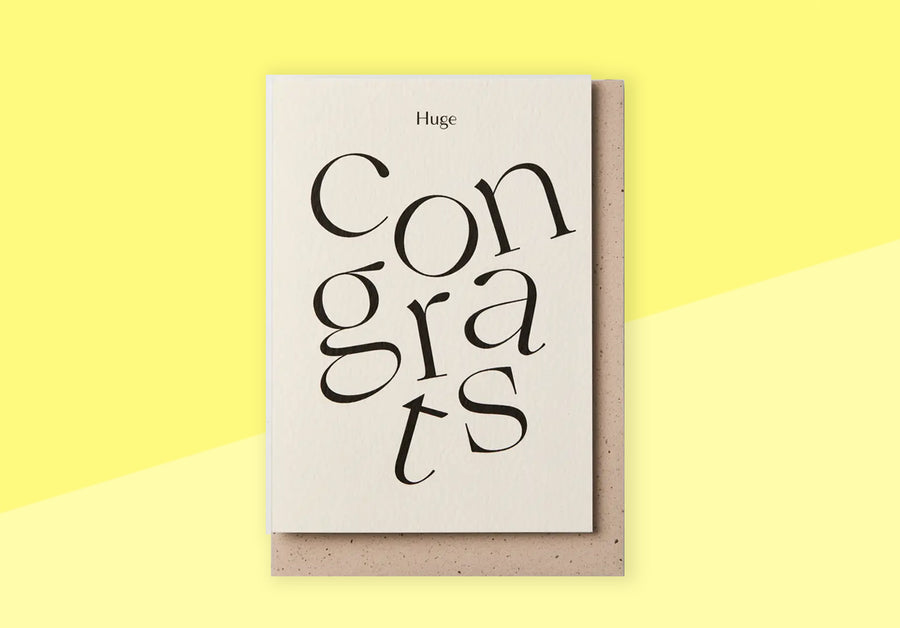 KINSHIPPED - Greeting Card - Huge Congrats