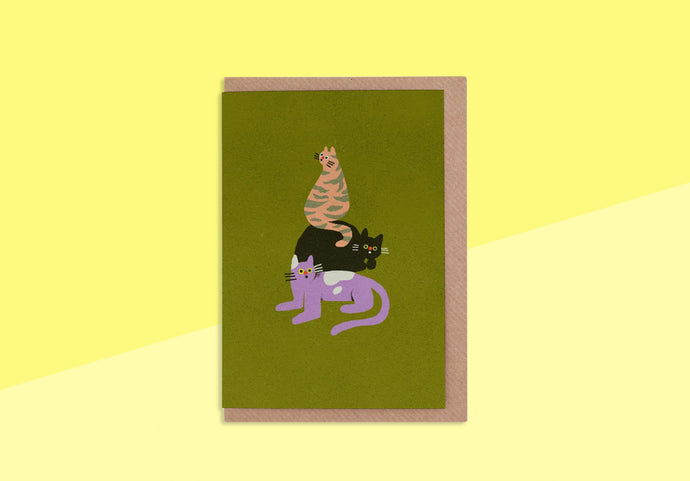 EVERMADE - Greeting Card - Suprised Cats