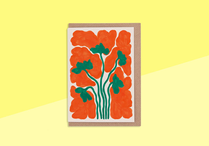 EVERMADE - Grußkarte - Mohnblumen - WWF