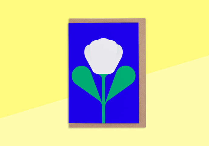 EVERMADE - Grußkarte - Weiße Tulpe