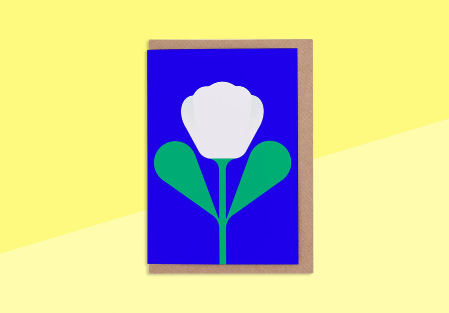 EVERMADE - Grußkarte - Weiße Tulpe