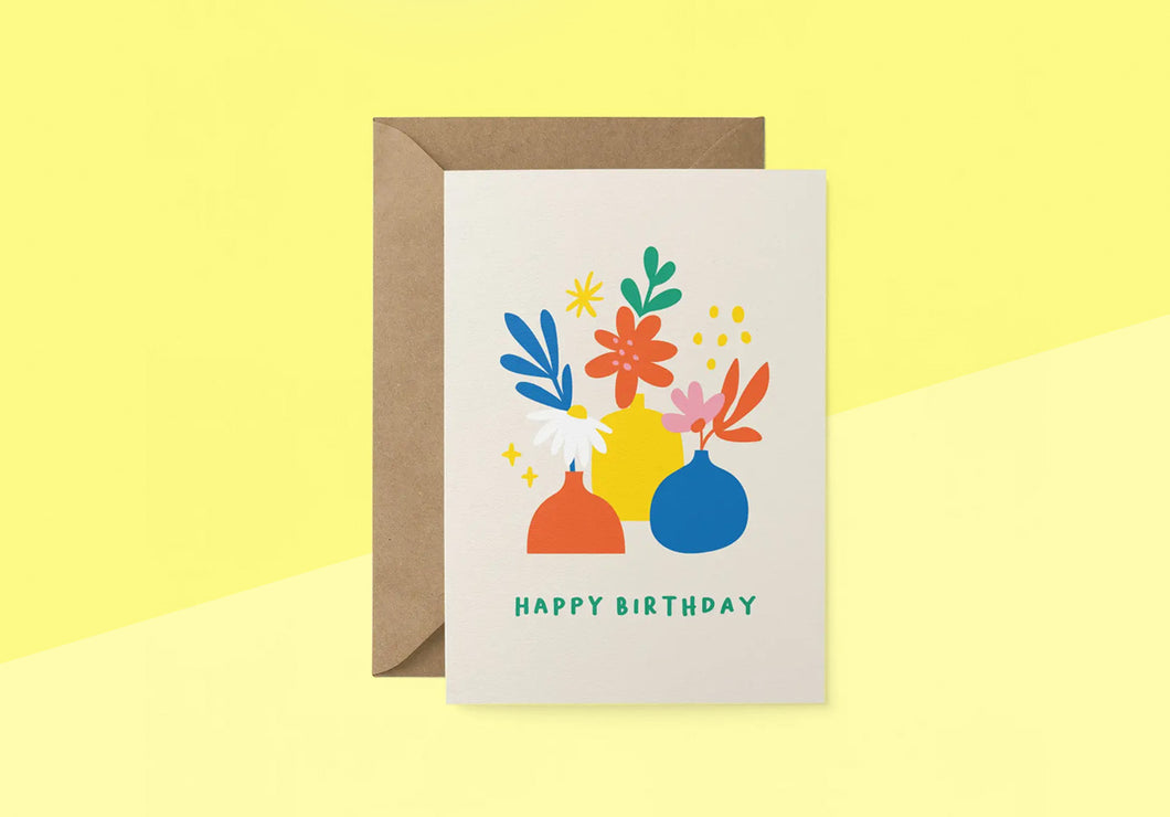 GRAPHIC FACTORY - Grußkarte - Birthday Flowers