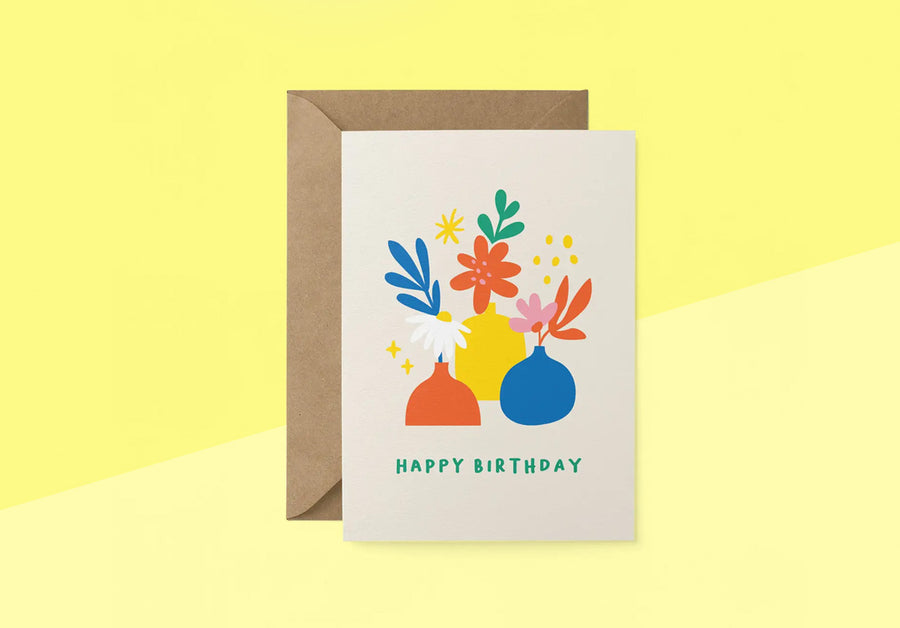 GRAPHIC FACTORY - Grußkarte - Birthday Flowers